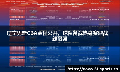 辽宁男篮CBA赛程公开，球队备战热身赛迎战一线豪强